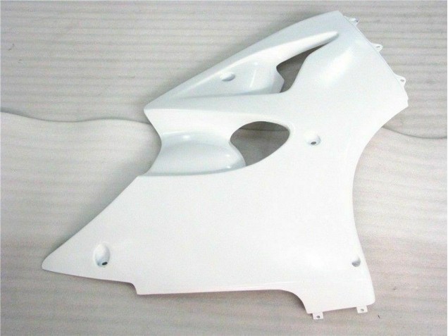 Glossy White 00-02 Kawasaki ZX6R Motorcycle Fairings Glossy White 00-02 Kawasaki ZX6R Motorcycle Fairings