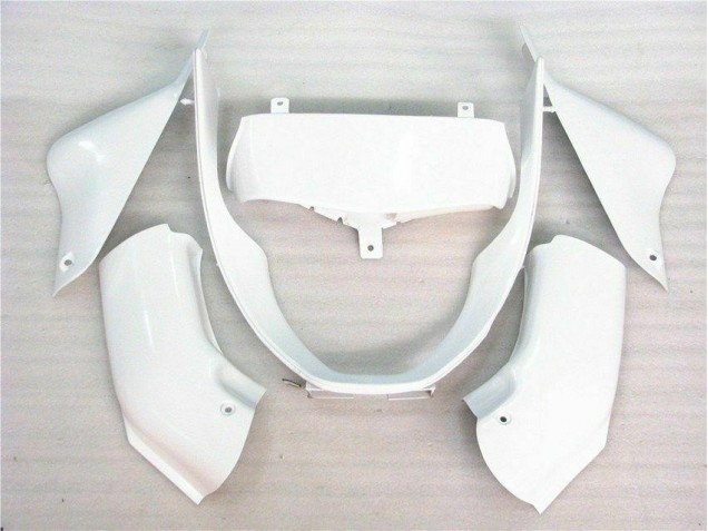 Glossy White 00-02 Kawasaki ZX6R Motorcycle Fairings Glossy White 00-02 Kawasaki ZX6R Motorcycle Fairings