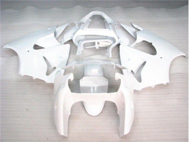Glossy White 00-02 Kawasaki ZX6R Motorcycle Fairings