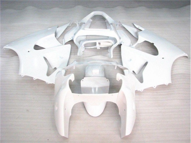 Glossy White 00-02 Kawasaki ZX6R Motorcycle Fairings Glossy White 00-02 Kawasaki ZX6R Motorcycle Fairings