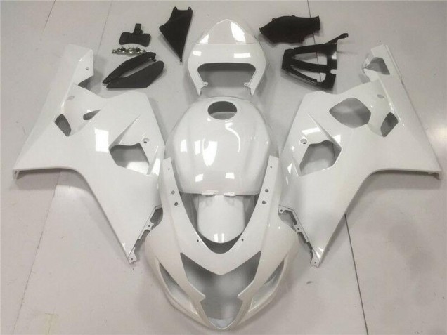 Glossy White 04-05 Suzuki GSXR 600/750 Motorcycle Fairings Glossy White 04-05 Suzuki GSXR 600/750 Motorcycle Fairings
