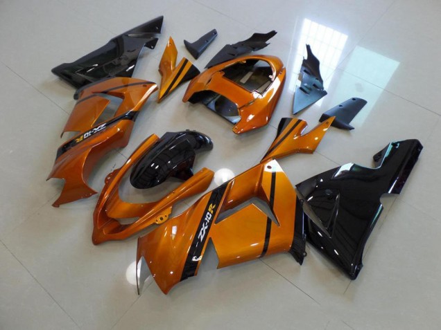 Gold Black 03-05 Kawasaki ZX10R Motorcycle Fairings