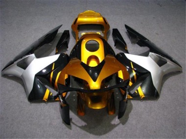 Gold Silver Black 03-04 Honda CBR600RR Motorcycle Fairings