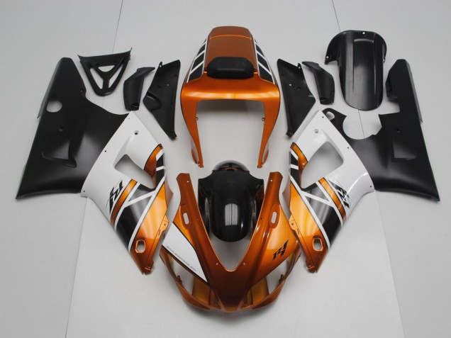 Gold White Black 98-99 Yamaha YZF R1 Motorcycle Fairings