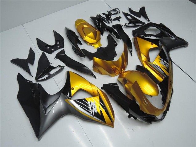 Golden Black 09-16 Suzuki GSXR 1000 Motorcycle Fairings Golden Black 09-16 Suzuki GSXR 1000 Motorcycle Fairings