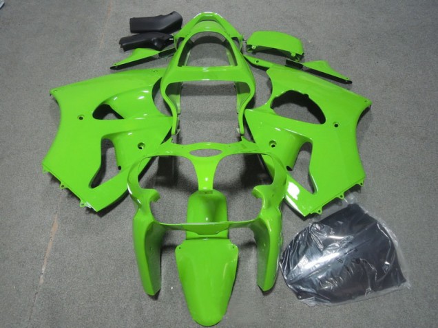 Green 00-02 Kawasaki ZX6R Motorcycle Bodywork Green 00-02 Kawasaki ZX6R Motorcycle Bodywork