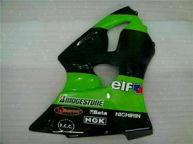 Green 00-02 Kawasaki ZX6R Motorcycle Fairings Green 00-02 Kawasaki ZX6R Motorcycle Fairings