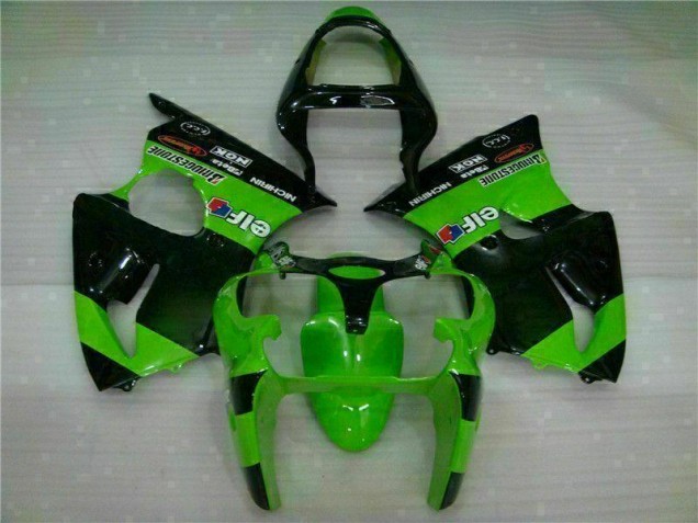 Green 00-02 Kawasaki ZX6R Motorcycle Fairings Green 00-02 Kawasaki ZX6R Motorcycle Fairings