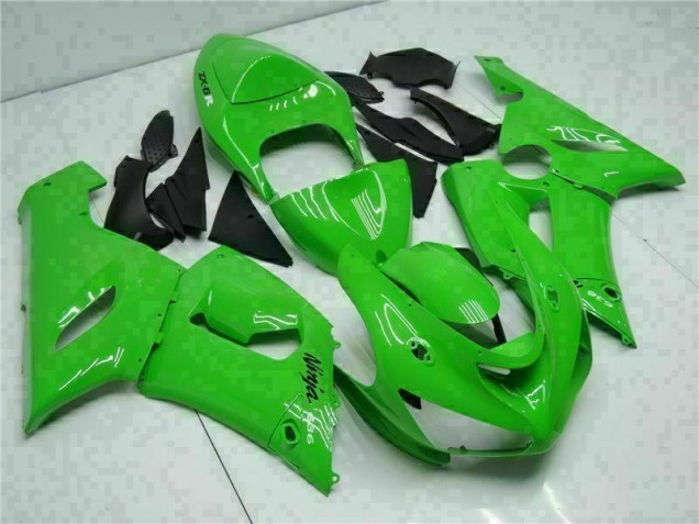 Green 05-06 Kawasaki ZX6R Full Motorcycle Fairing Kits Green 05-06 Kawasaki ZX6R Full Motorcycle Fairing Kits