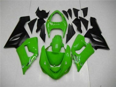 Green 05-06 Kawasaki ZX6R Motorcycle Fairing Kits