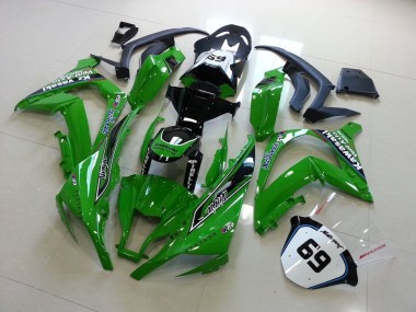Green 11-15 Kawasaki ZX10R Motorcycle Fairings