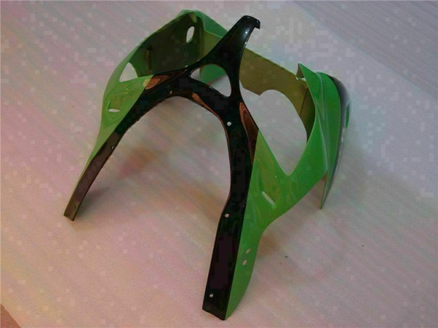Green Black 00-02 Kawasaki ZX6R Motorcycle Bodywork Green Black 00-02 Kawasaki ZX6R Motorcycle Bodywork