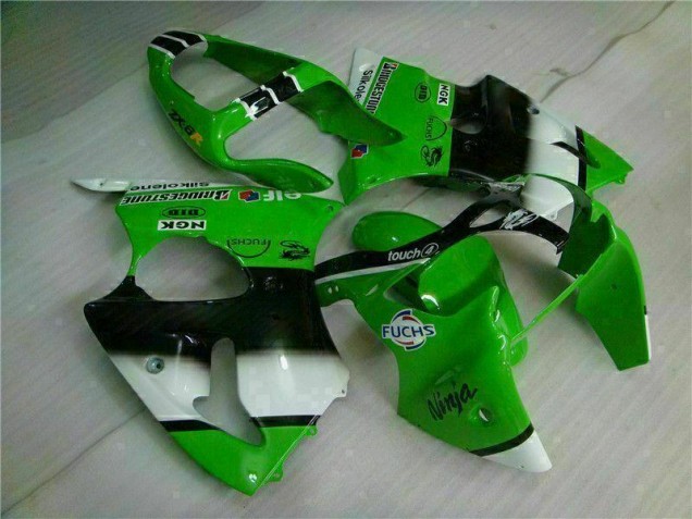 Green Black 00-02 Kawasaki ZX6R Motorcycle Fairing & Bodywork