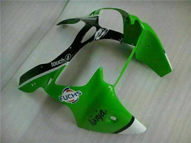 Green Black 00-02 Kawasaki ZX6R Motorcycle Fairing & Bodywork
