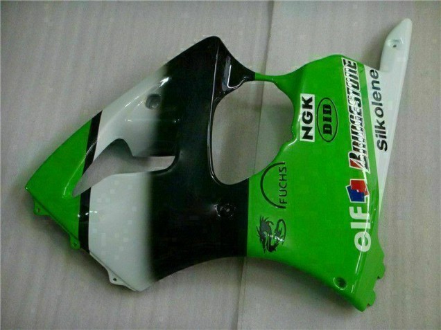Green Black 00-02 Kawasaki ZX6R Motorcycle Fairing & Bodywork
