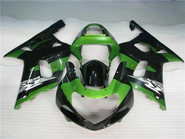 Green Black 01-03 Suzuki GSXR 600/750 Motorcycle Fairings Green Black 01-03 Suzuki GSXR 600/750 Motorcycle Fairings
