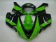 Green Black 05-06 Kawasaki ZX6R Motorcycle Fairings Green Black 05-06 Kawasaki ZX6R Motorcycle Fairings