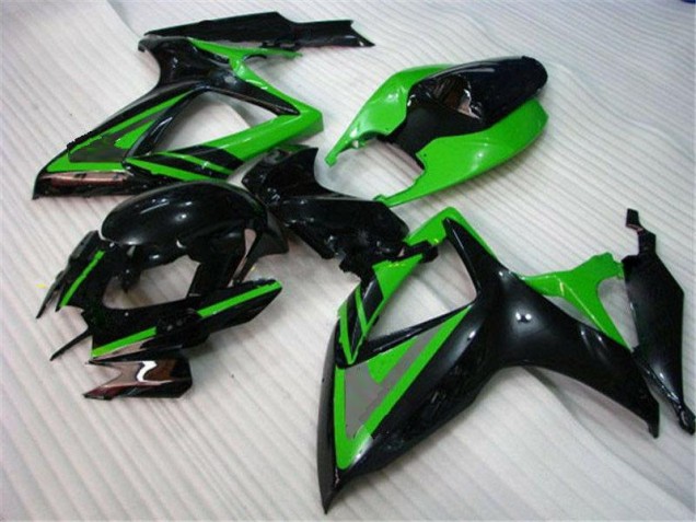 Green Black 06-07 Suzuki GSXR 600/750 Motorcycle Fairings