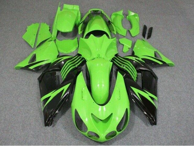 Green Black 06-11 Kawasaki ZX14R ZZR1400 Motorcycle Fairings Green Black 06-11 Kawasaki ZX14R ZZR1400 Motorcycle Fairings