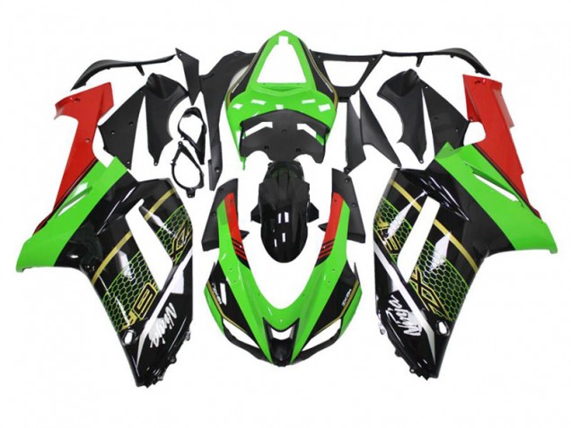 Green Black 07-08 Kawasaki ZX6R Motorcycle Fairing Green Black 07-08 Kawasaki ZX6R Motorcycle Fairing