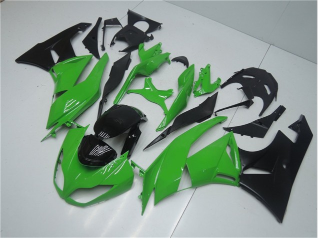 Green Black 09-12 Kawasaki ZX6R Motorcycle Bodywork Green Black 09-12 Kawasaki ZX6R Motorcycle Bodywork