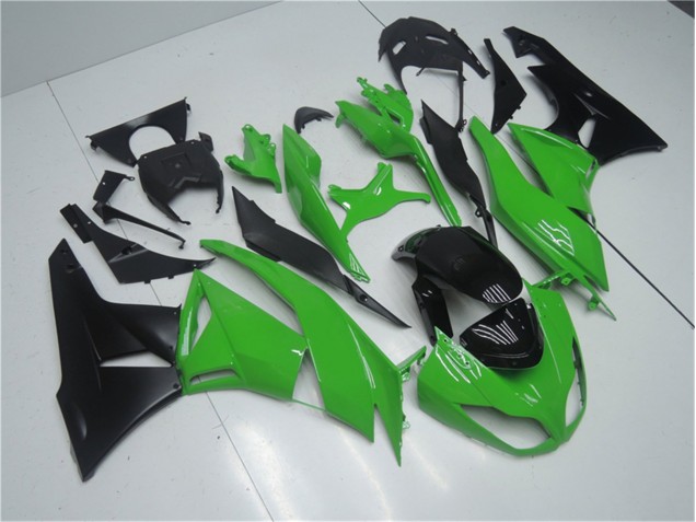Green Black 09-12 Kawasaki ZX6R Motorcycle Bodywork Green Black 09-12 Kawasaki ZX6R Motorcycle Bodywork
