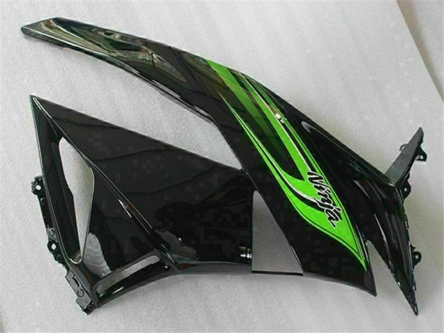 Green Black 09-12 Kawasaki ZX6R Motorcycle Fairings Green Black 09-12 Kawasaki ZX6R Motorcycle Fairings