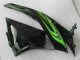 Green Black 09-12 Kawasaki ZX6R Motorcycle Fairings Green Black 09-12 Kawasaki ZX6R Motorcycle Fairings