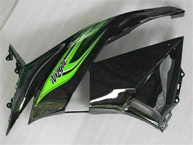 Green Black 09-12 Kawasaki ZX6R Motorcycle Fairings Green Black 09-12 Kawasaki ZX6R Motorcycle Fairings