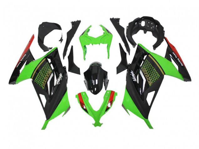 Green Black 13-16 Kawasaki EX300 Motorcycle Fairings Green Black 13-16 Kawasaki EX300 Motorcycle Fairings