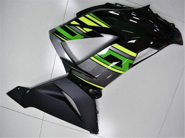 Green Black 13-18 Kawasaki ZX6R Motorcycle Bodywork Green Black 13-18 Kawasaki ZX6R Motorcycle Bodywork