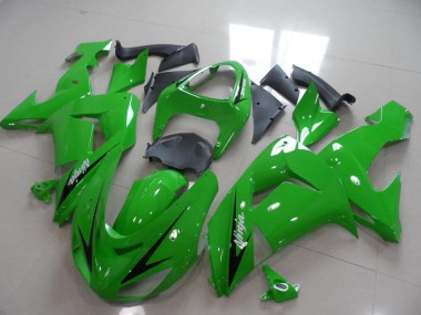 Green Black Arrow 06-07 Kawasaki ZX10R Motorcycle Fairings
