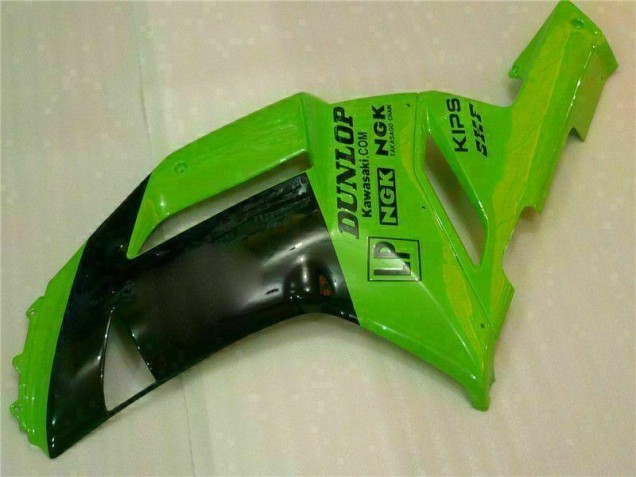 Green Black Dunlop 07-08 Kawasaki ZX6R Motorcycle Fairings Green Black Dunlop 07-08 Kawasaki ZX6R Motorcycle Fairings