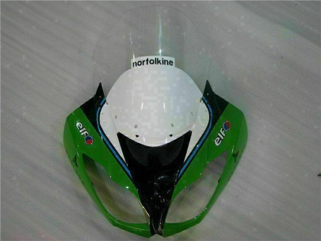 Green Black LeoVince 09-12 Kawasaki ZX6R Motorcycle Fairings
