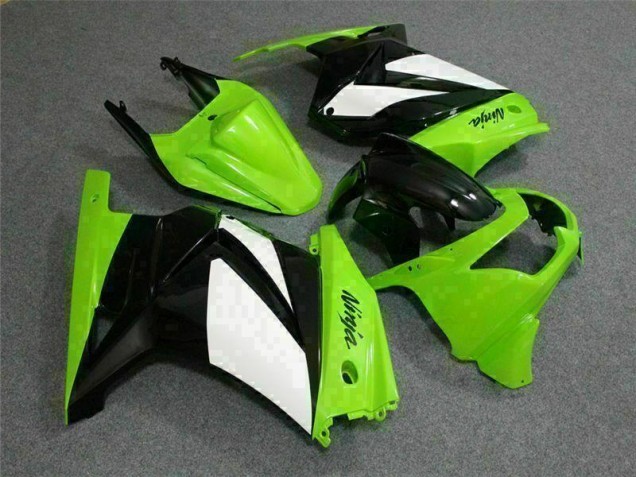 Green Black Ninja 08-12 Kawasaki EX250 Motorcycle Bodywork Green Black Ninja 08-12 Kawasaki EX250 Motorcycle Bodywork