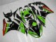 Green Black Red 09-12 Kawasaki ZX6R Motorcycle Fairings
