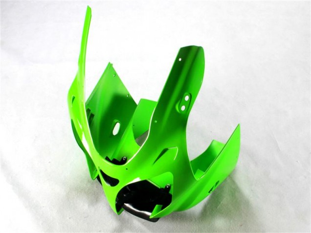 Green Black White 00-02 Kawasaki ZX6R Motorcycle Fairings Green Black White 00-02 Kawasaki ZX6R Motorcycle Fairings