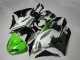Green Black White 25 09-12 Kawasaki ZX6R Motorcycle Fairings Green Black White 25 09-12 Kawasaki ZX6R Motorcycle Fairings