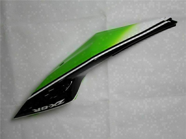 Green Black White 25 09-12 Kawasaki ZX6R Motorcycle Fairings Green Black White 25 09-12 Kawasaki ZX6R Motorcycle Fairings