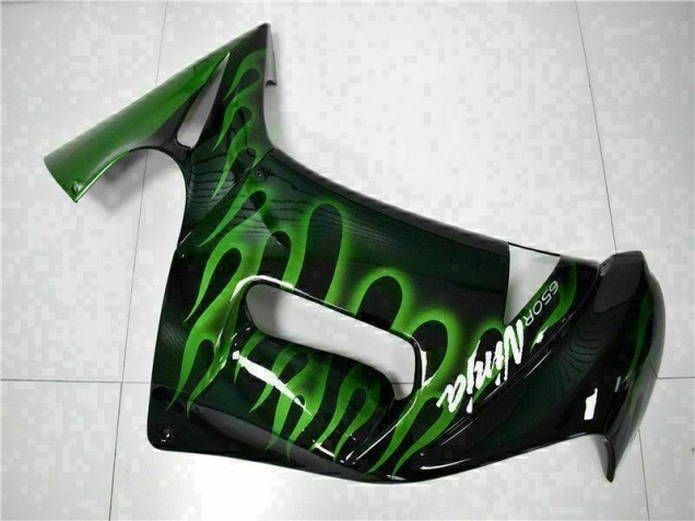 Green Flame 06-08 Kawasaki EX650 Motorcycle Fairings