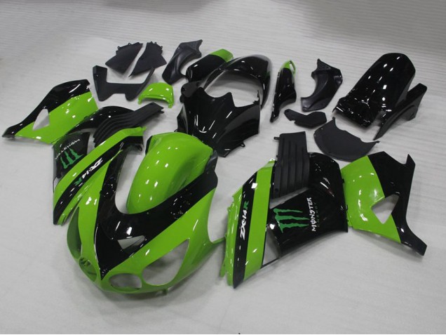 Green Monster 06-11 Kawasaki ZX14R ZZR1400 Motorcycle Fairings Green Monster 06-11 Kawasaki ZX14R ZZR1400 Motorcycle Fairings