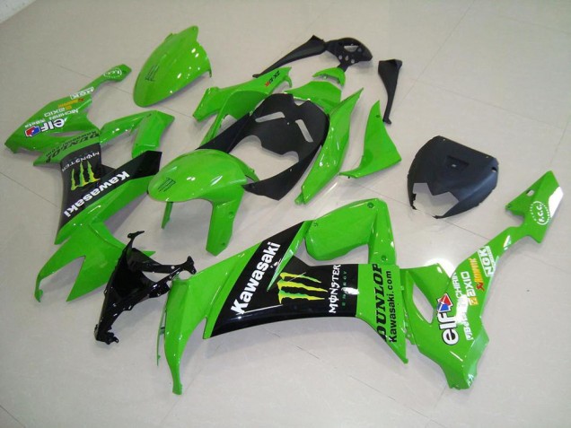 Green Monster 08-10 Kawasaki ZX10R Motorcycle Fairing Green Monster 08-10 Kawasaki ZX10R Motorcycle Fairing