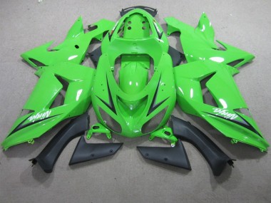 Green Ninja 06-07 Kawasaki ZX10R Motorcycle Fairings