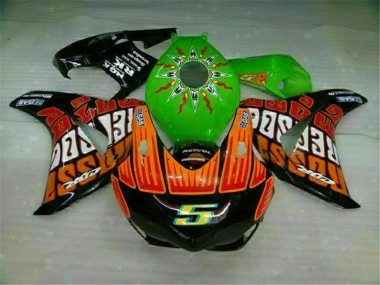 Green Orange 08-11 Honda CBR1000RR Motorcycle Fairings