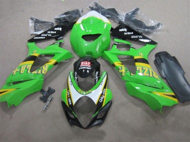 Green Rizla Q8 Oils 07-08 Suzuki GSXR 1000 Motorcycle Fairings