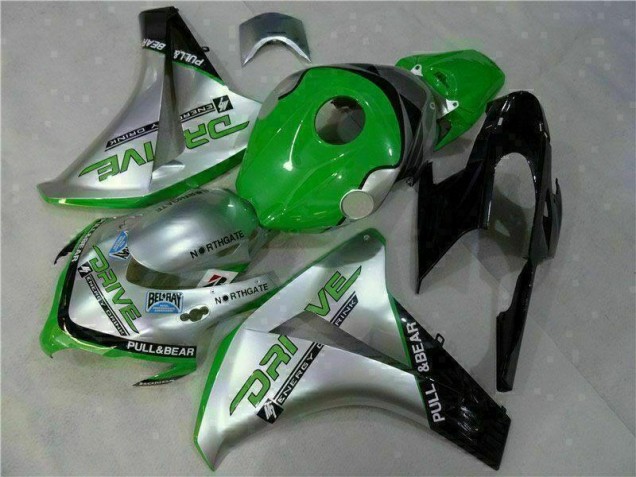 Green Silver 08-11 Honda CBR1000RR Motorcycle Fairings