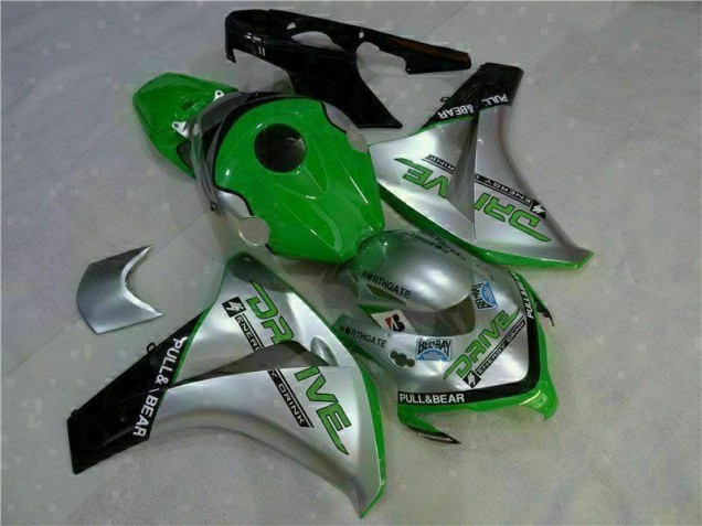 Green Silver 08-11 Honda CBR1000RR Motorcycle Fairings