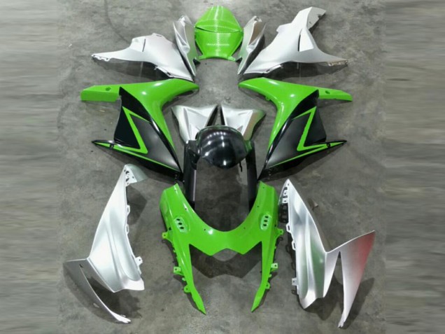 Green Silver 11-21 Suzuki GSXR 600/750 Motorcycle Fairing Green Silver 11-21 Suzuki GSXR 600/750 Motorcycle Fairing