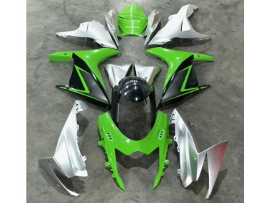 Green Silver 11-21 Suzuki GSXR 600/750 Motorcycle Fairings