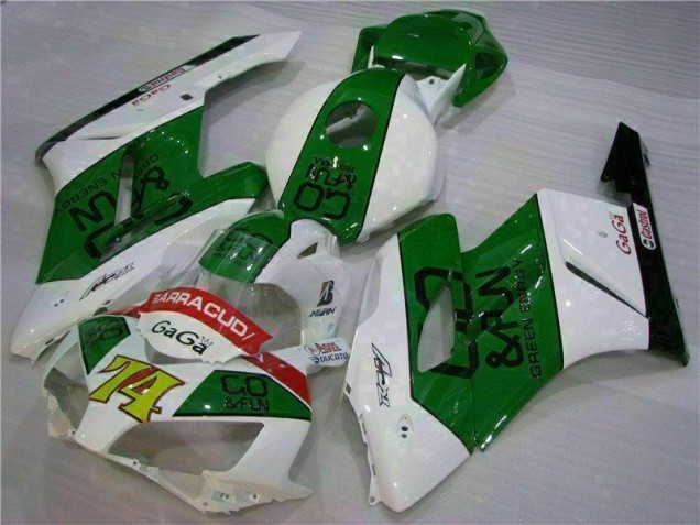 Green White 04-05 Honda CBR1000RR Motorcycle Fairings